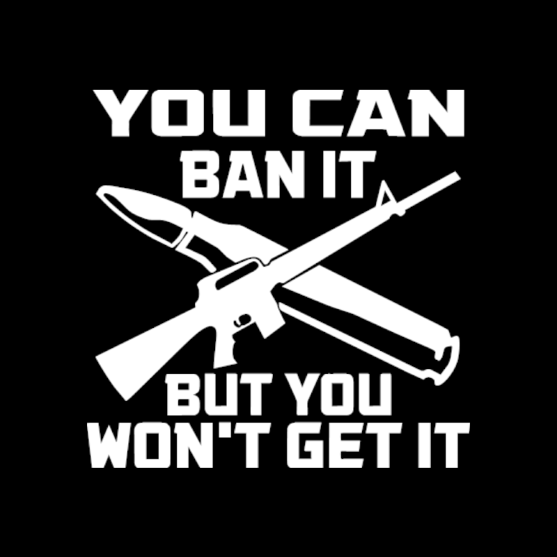 Funny Gun Control Decal Sticker Pro Gun Pro 2nd Amendment Ban