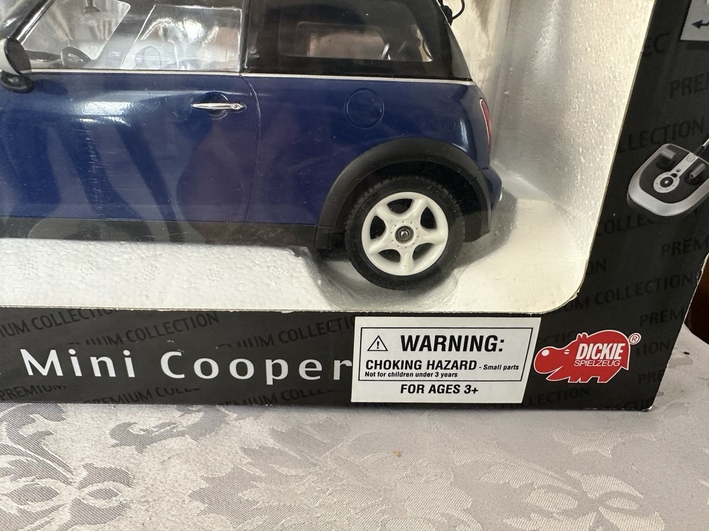 Mini Cooper RC Car Blue And White No remote control