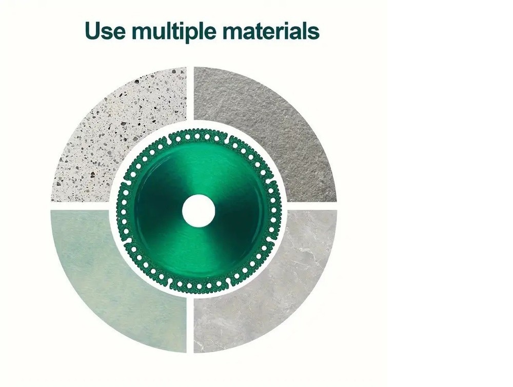 2 Pack 4 Inch Diamond Cutting Discs for All Materials - Multi Purpose - T023