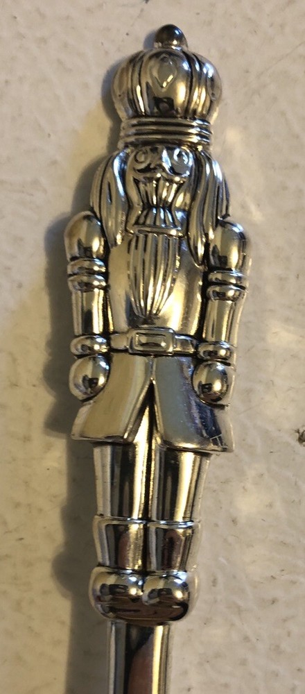 International Silver Co. 10" Nutcracker Serving Fork Christmas Holiday Utensils
