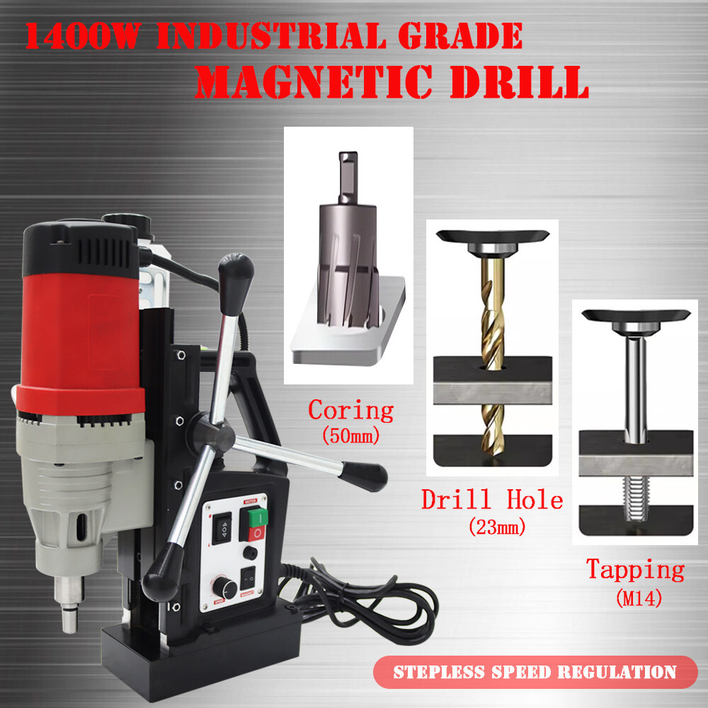 Portable Multi-functional Magnetic Drill Press Machine Electric Bench Drill 110V