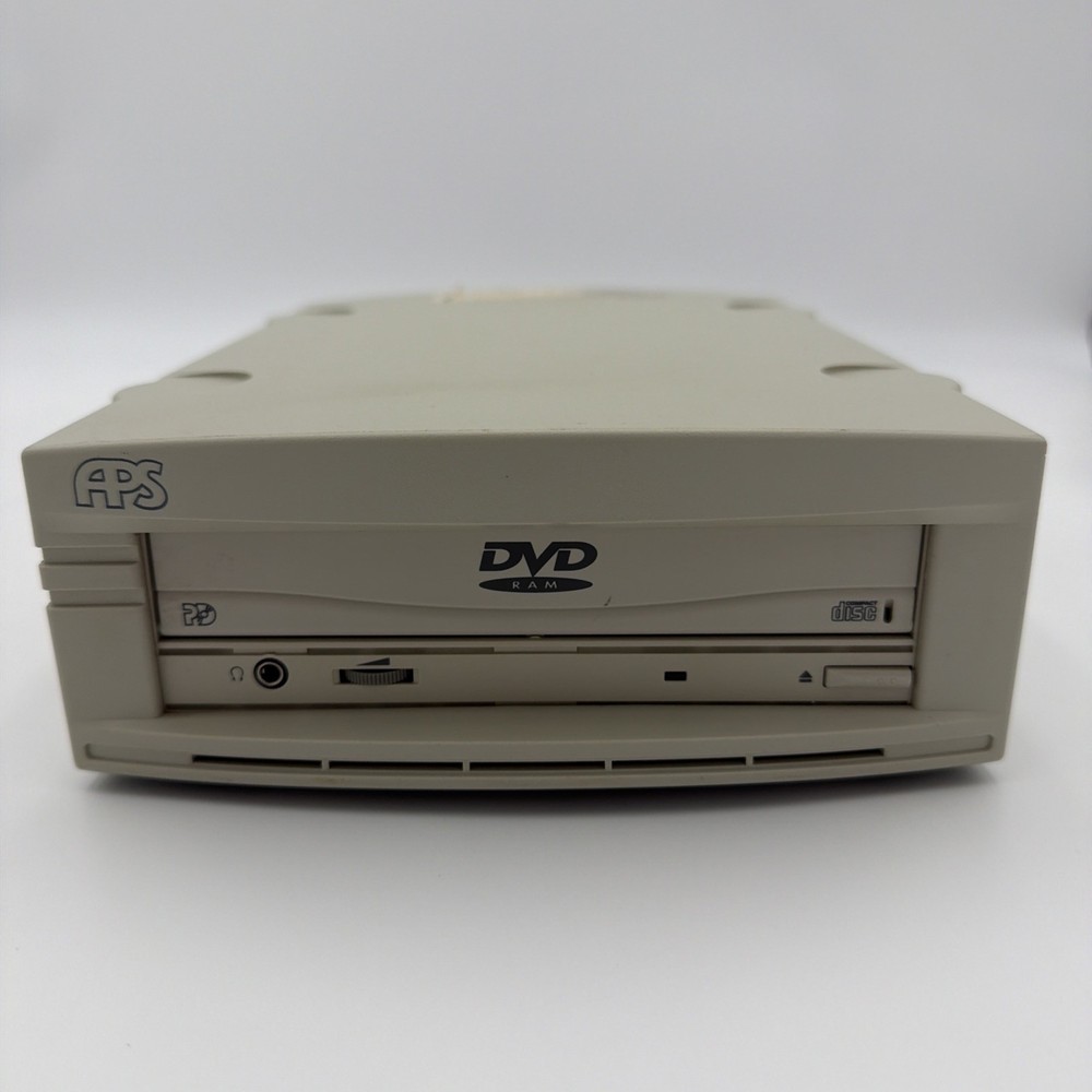 APS Tech External SCSI DVD-RAM Drive 2275-005P Untested No Power Adapter AS-IS
