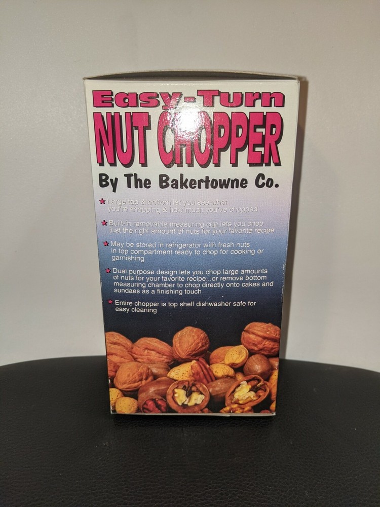Easy-Crank Nut Chopper easy turn
