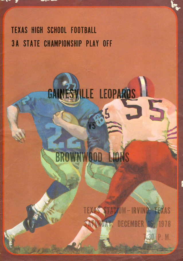 1978 Texas 3A Football Championship Program
