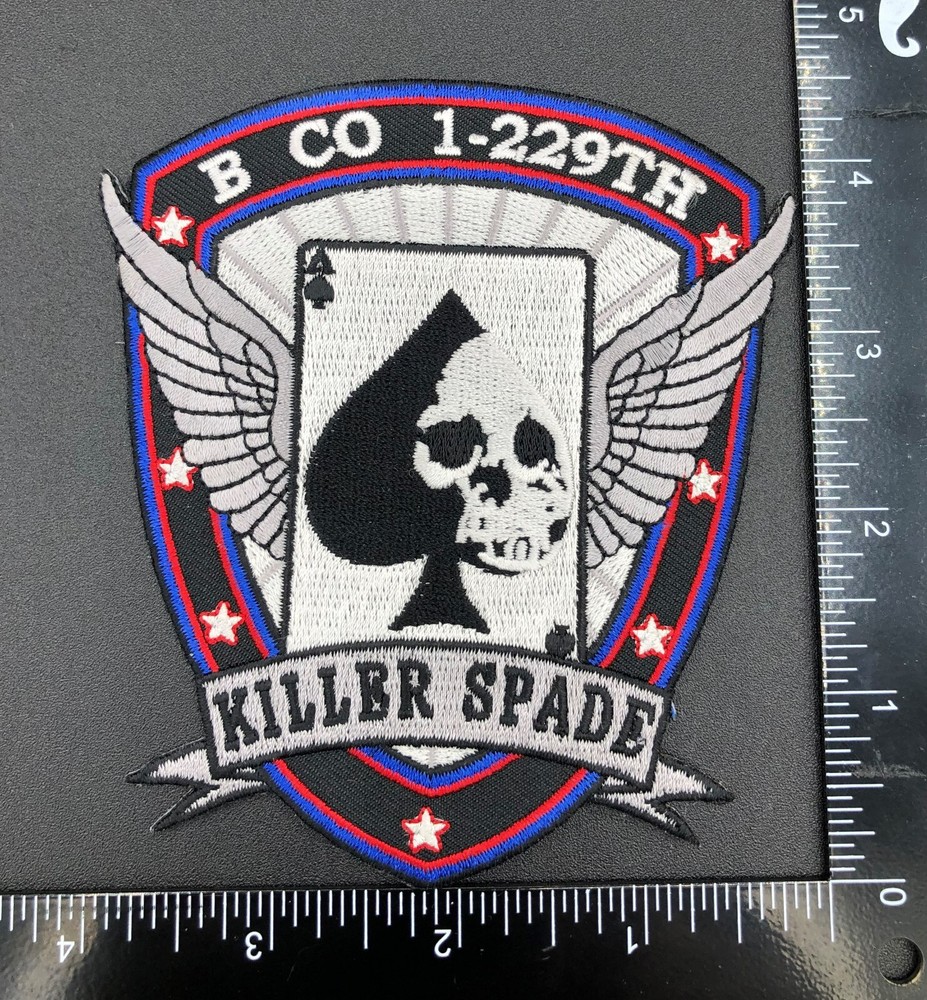 B Co 1-229th Killer Spade Army Aviation Patch OEF OIF