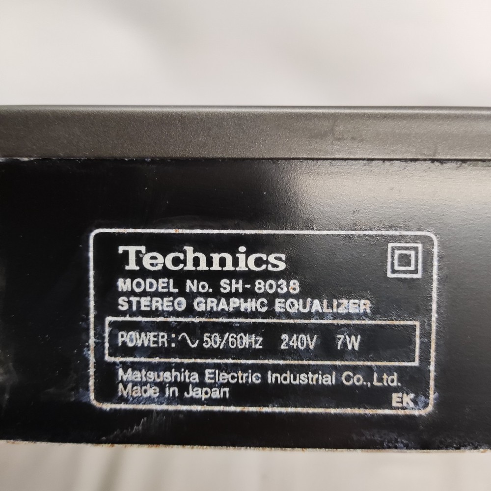 TECHNICS SH-8038 STEREO GRAPHICS EQUALIZER SPARE & REPAIR