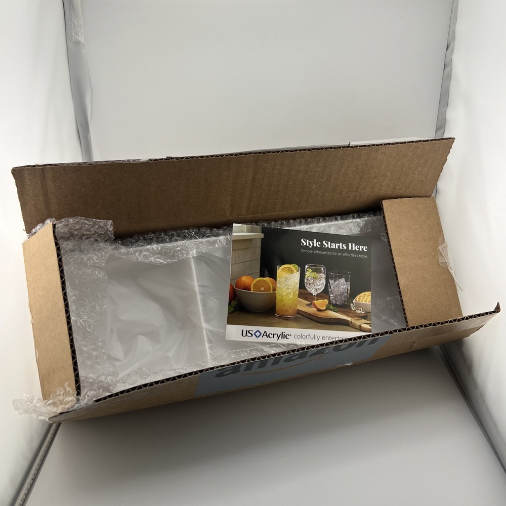 US Acrylic Serving/Snack Trays 4Pcs