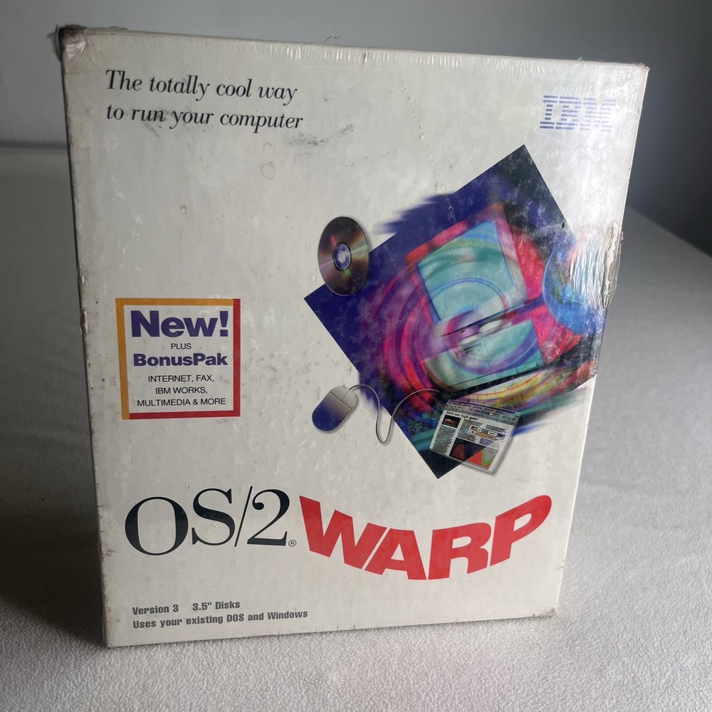 IBM Vintage OS/2 Warp Version 3 Computer Software Sealed