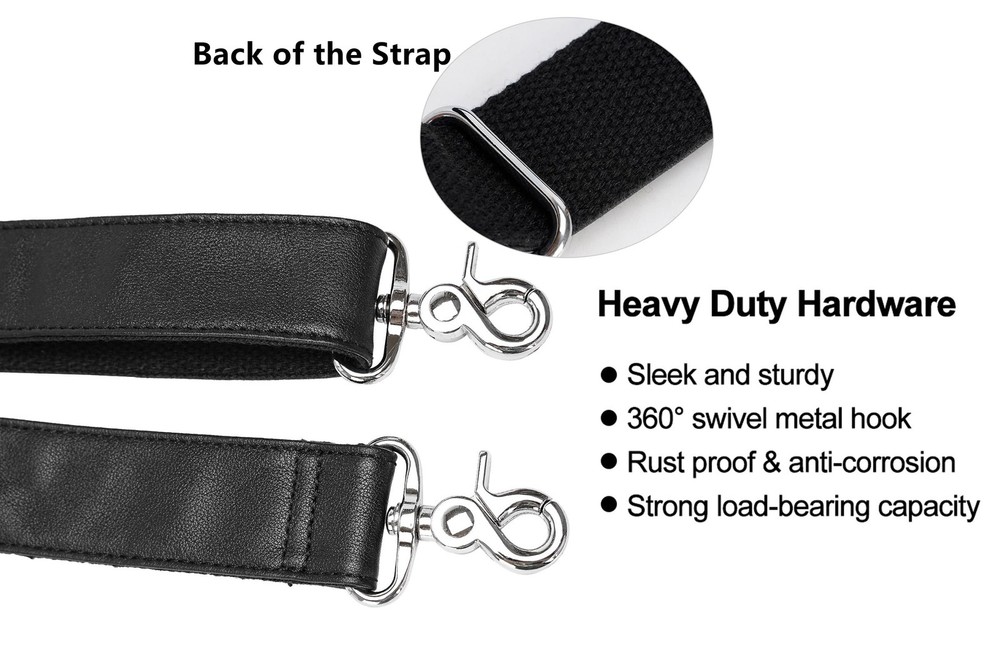 Masa Kawa Full Grain Leather Shoulder Strap - Replacement Bag One Size, Black