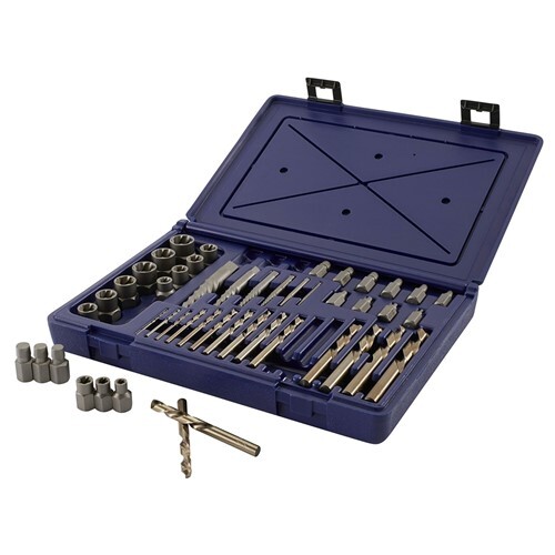 48 PC SCREW EXTRACTOR/DRILL MASTER SET HAN3101010 Brand New!