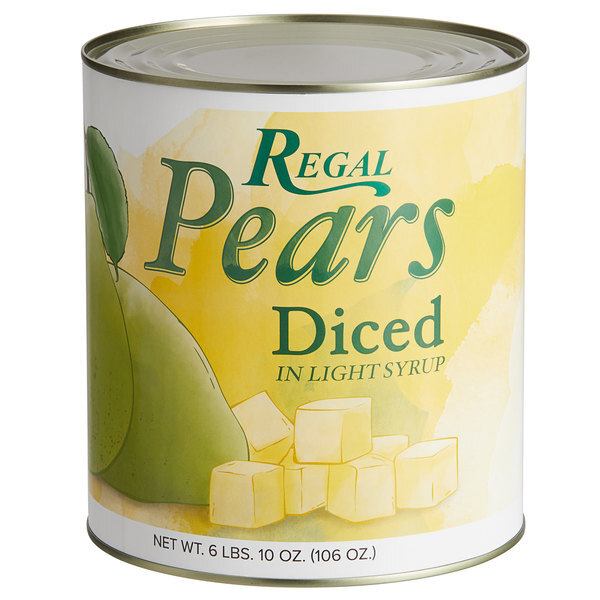 Regal Pears - #10 Can 107 oz. (select style below) Note: Brand May Vary