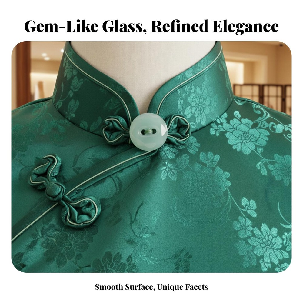 Imitation Jade Button New Chinese Design Decorative Cheongsam Button