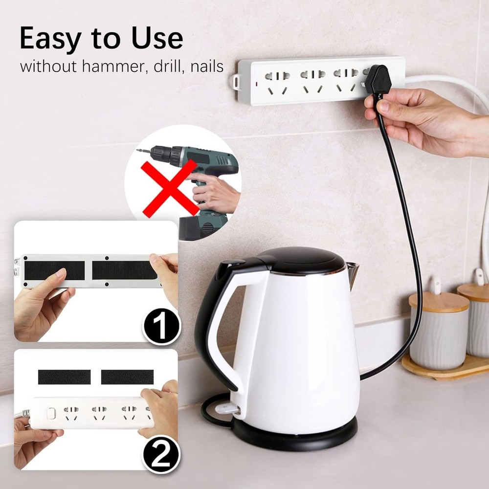 Strong Adhesive Hook and Loop Tape 12 Pack for Home Office DIY Projects
