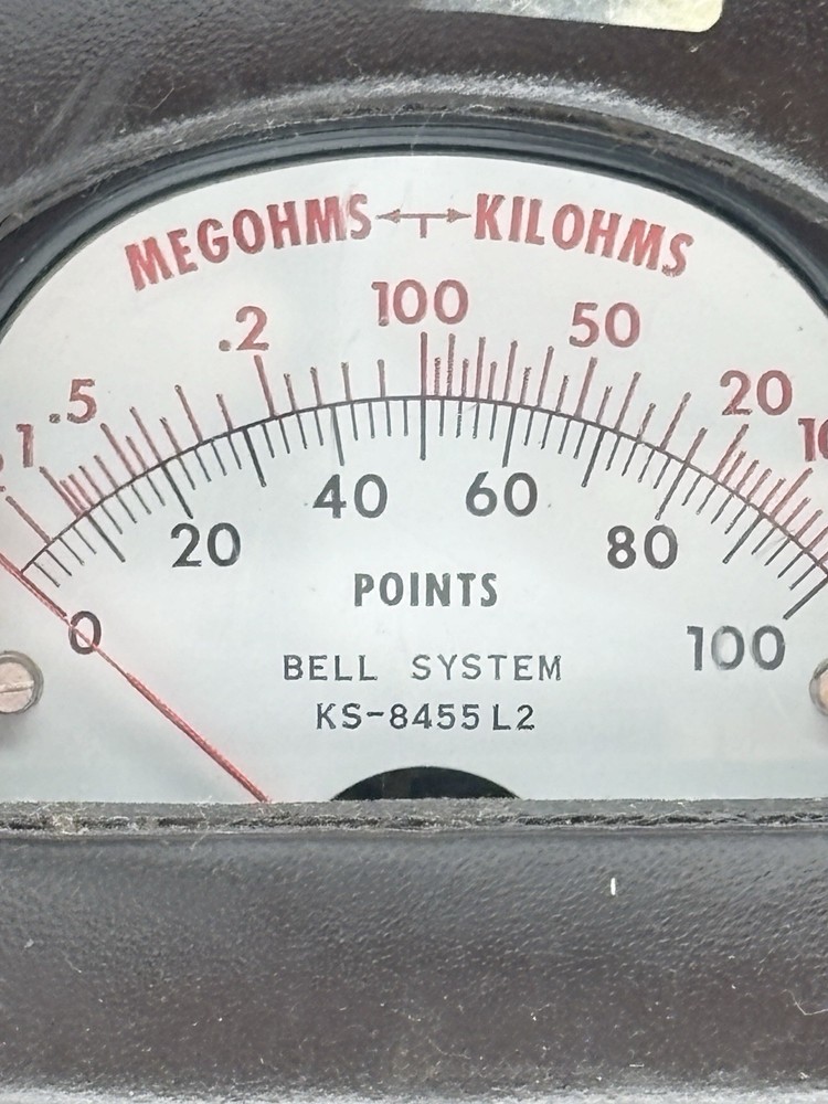 Bell System Vintage Ohms Test Meter