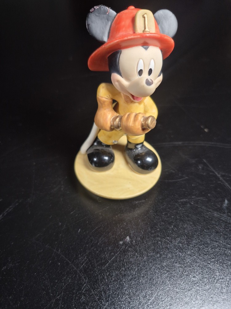 Disney Parks Mickey Mouse As Fire Fighter Figurine