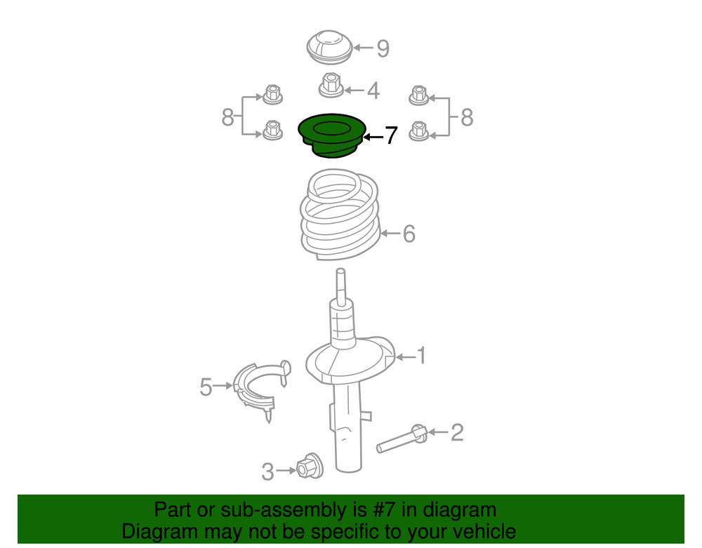 Genuine Ford Strut Mount CG1Z18183A