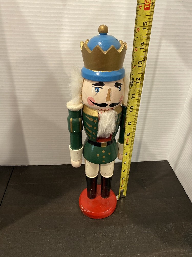 Nutcracker 15 in Green, Gold, Black, Blue