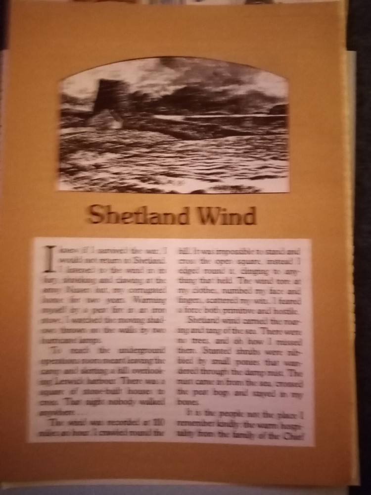 Xm50  Ephemera 1994 Article Shetland Wind Robert Chandler