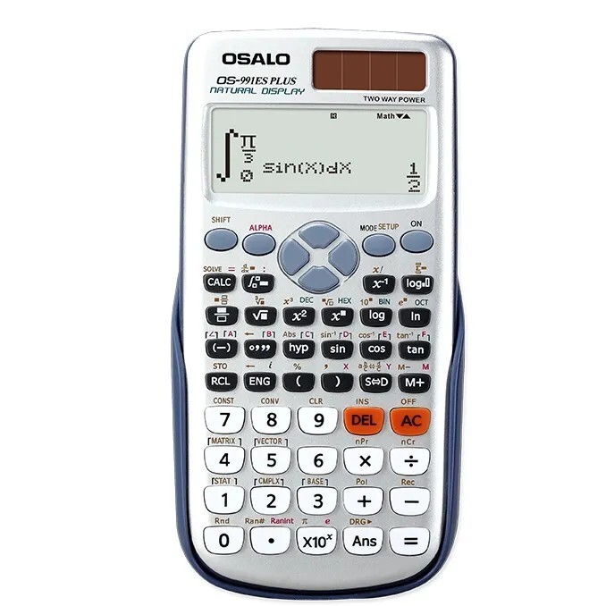 OSALO OS 991ES Plus Scientific Calculator Solar 417 Function 2 Line 10+2 Digits