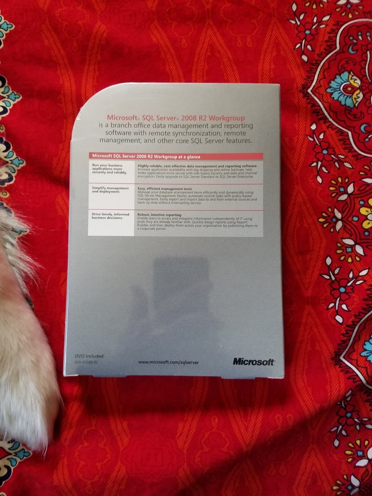 Factory Sealed - A5K-02817 Microsoft SQL Server 2008 R2 Workgroup 5 CAL