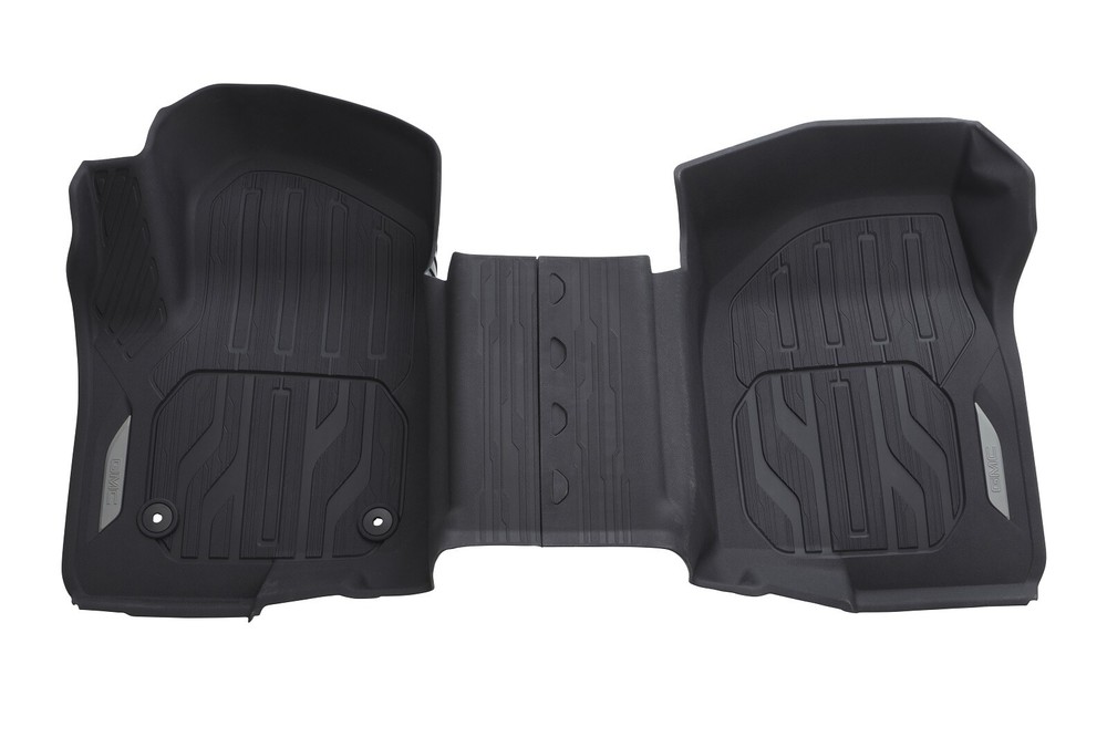 Interlocking Full Coverage Black Front Floor Liners 2019-25 New Sierra 84333608