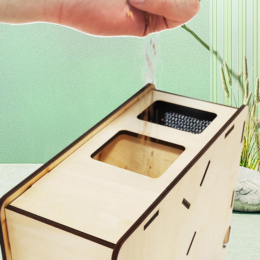 Birds Feed Wind Sheller Wooden Grain Splitter Machine Shell Separator Machine