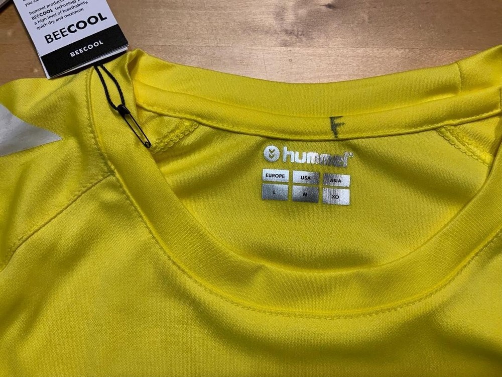 HUMMEL COTTON TSHIRT YELLOW SS MEDIUM