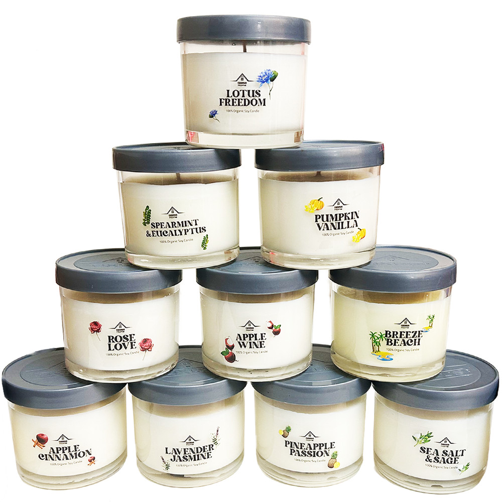 Exus Deluxe Organic Candles 12 pack