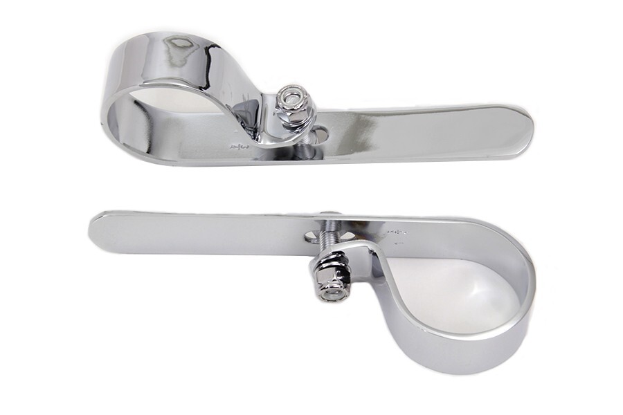 Chrome 1 3/4" Exhaust "P" Clamp Set