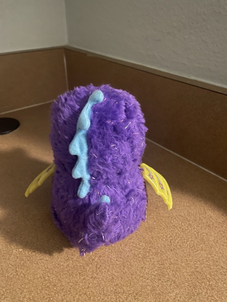 HATCHIMALS Spin Master Draggle Purple Blue Yellow Interactive Animated