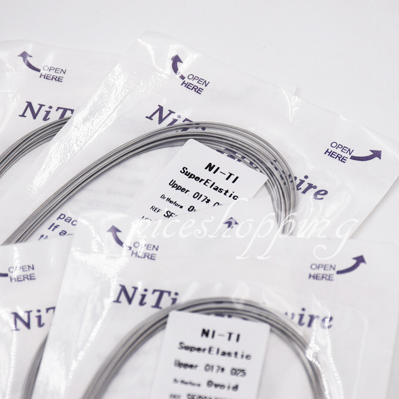 1 Pack Dental NITI Super Elastic Rectangular Arch Wires Ovoid/Natural/Square