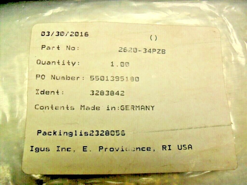 igus 2620-34PZB - 2 pieces