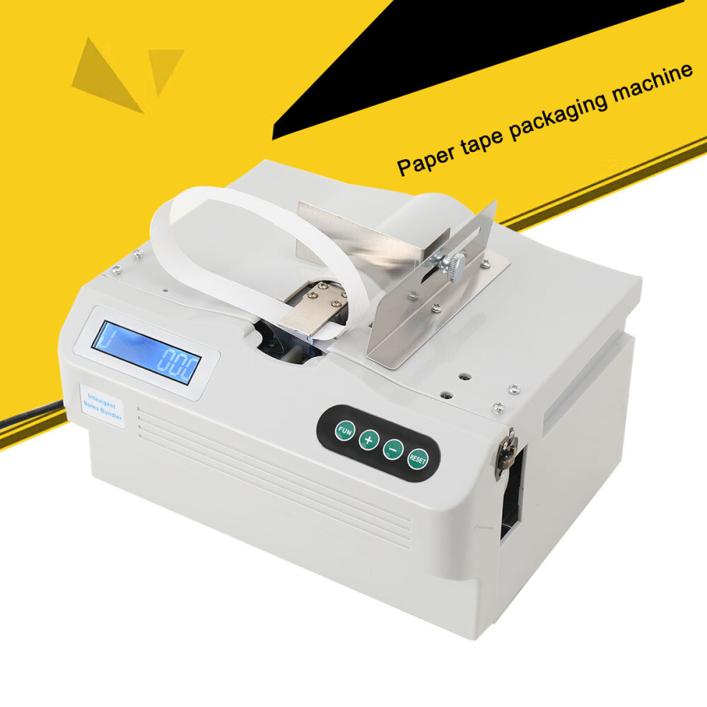 Automatic Small Banknote Binding Machine 50Hz 110V Money Packer Adjustable