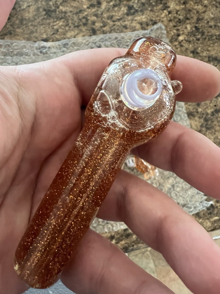 Glycerin Filled Bronze Glitter Pipe