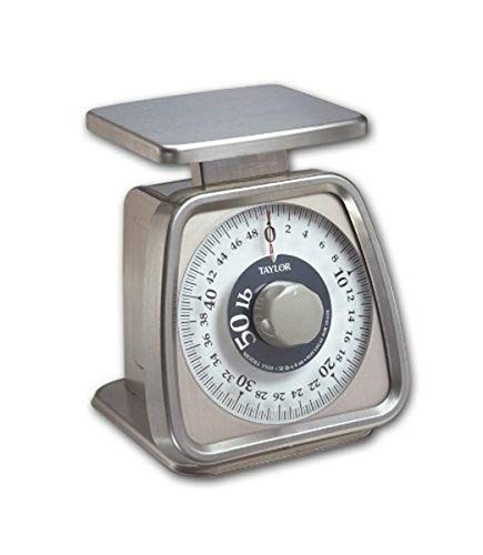 Stainless Steel Analog Portion Control Scale (50-Pound) Universal