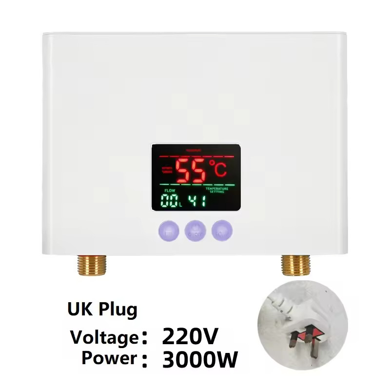 Instant Electric Water Heater 3000W/5500W 110V/220V Wall Mounted Shower Bathroom