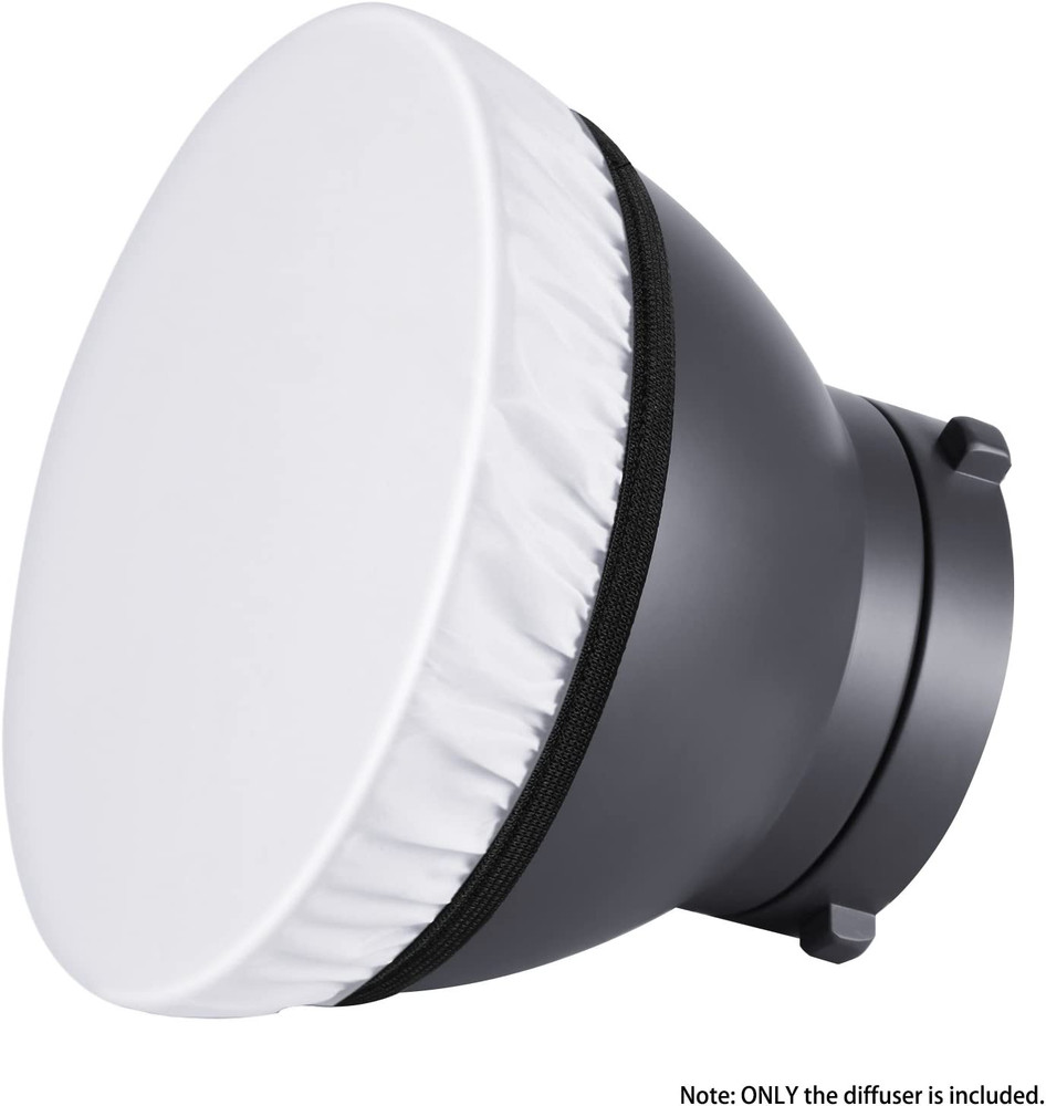 2-Pack 7 Inches/180Mm Soft White Diffuser Sock, Softens the Light Output, Perfec