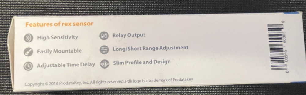 ProDataKey PDK PP-05-REX-M Request to Exit PIR Sensor