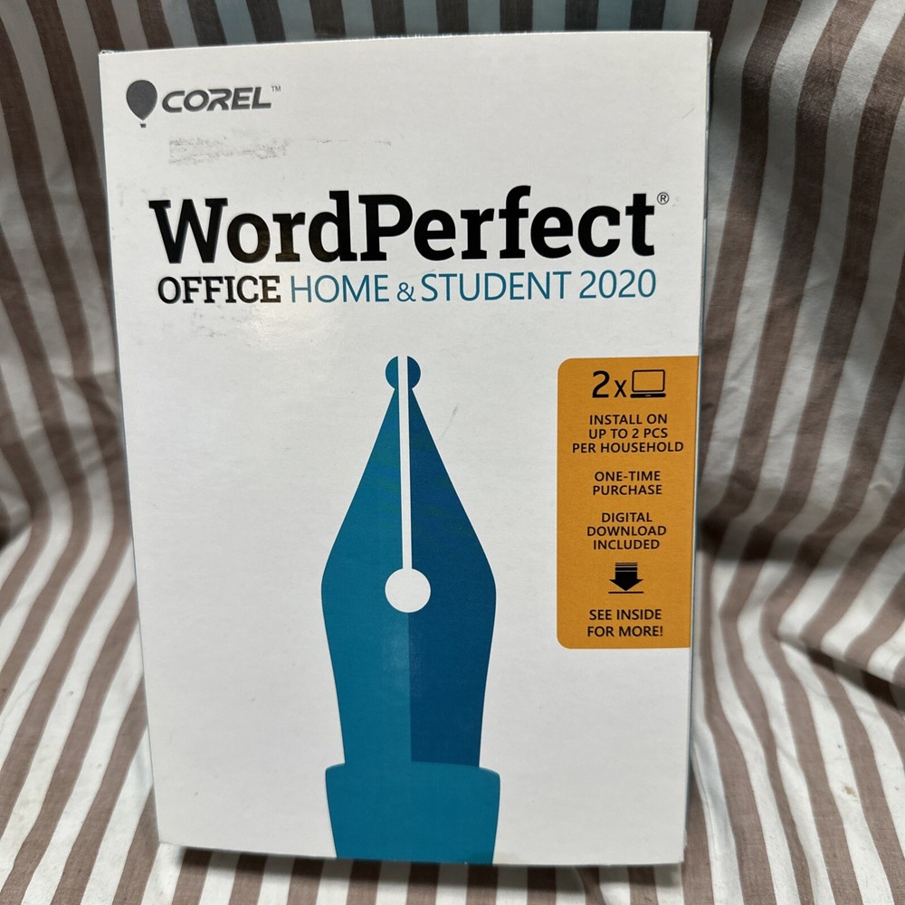 CODE ONLY Corel WordPerfect Office 2020 Home & Student GENUINE GUARANTEE
