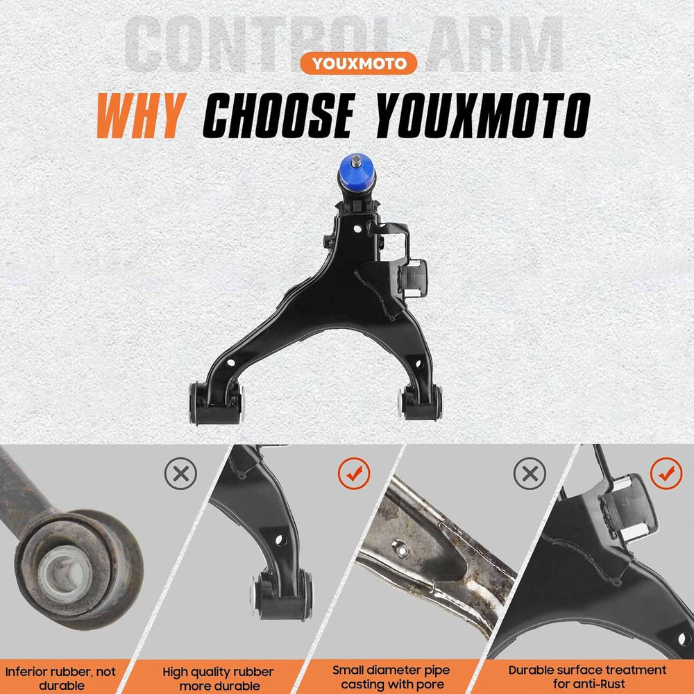 2007-19 Tundra 2008-19 Sequoia Front Control Arms Kit–Compatible Replacement