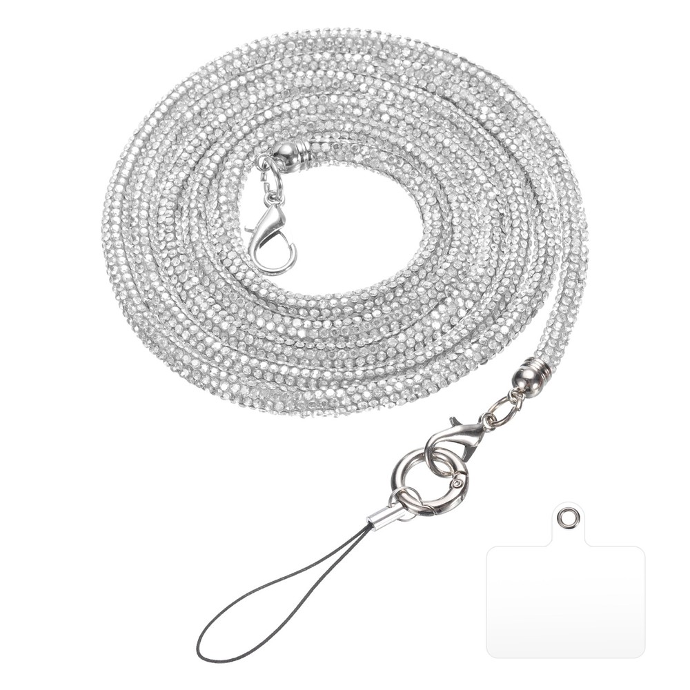 Replacement Purse Straps Crystal Bag Handle Sparkly Replacement Silver