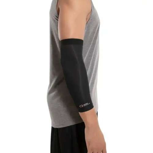 Copper Fit Compression Elbow Sleeve Brace Wrap Support in Black L