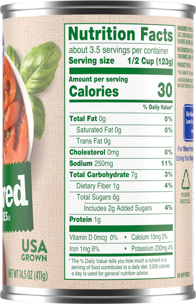 KG Stewed Tomatoes 14.5 oz - 5 Pack