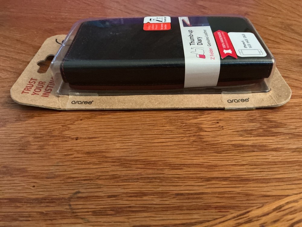 [ARAREE] Thumb-up Diary Case for iPhone 6 - Black comes w/ original packaging