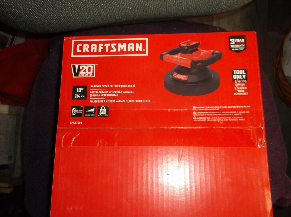 CRAFTSMAN V20* Variable Speed Polisher (Tool Only) - CMCE100B