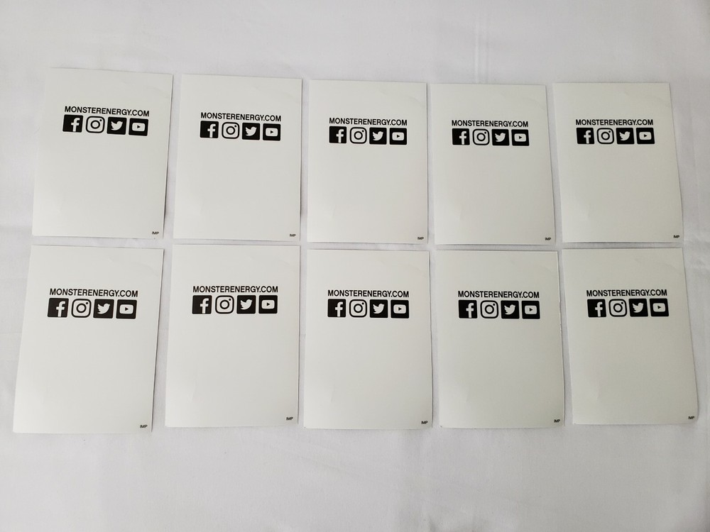 10 Monster Energy Stickers Decals 5"x3.75"