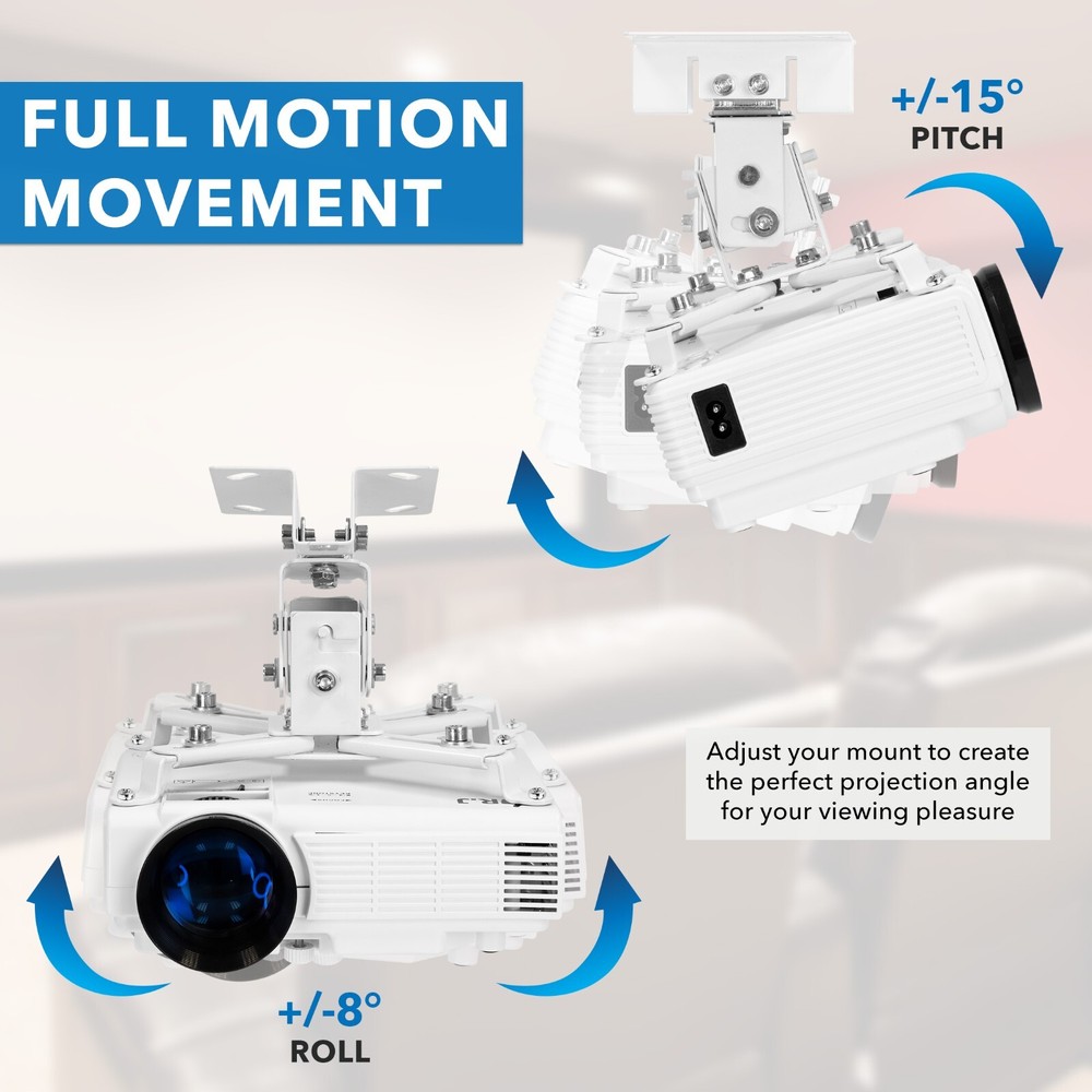 Mount-It! Full Motion Projector Wall & Ceiling Mount