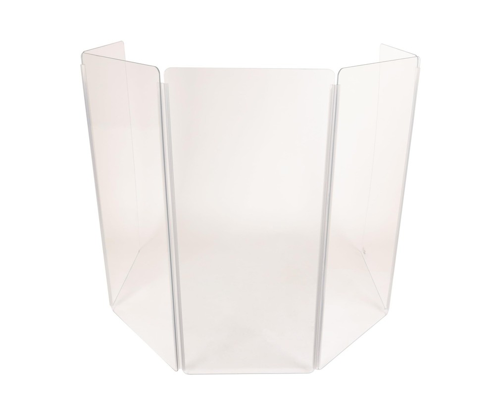 5' tall, 5 panel drum shield screen cage with full-length flexible hinges for...