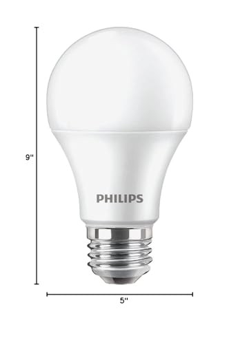 Philips A19 E26 Soft White Led Bulbs 75 Watt Equivalent 4 Pack Energy Efficient