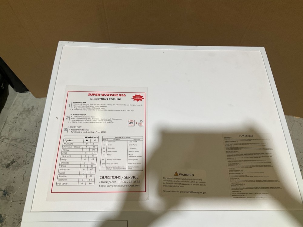 Equator ECONOMY STACKABLE 13 lbs Washer + ULTRA Compact Vented Sensor Dryer 2.6